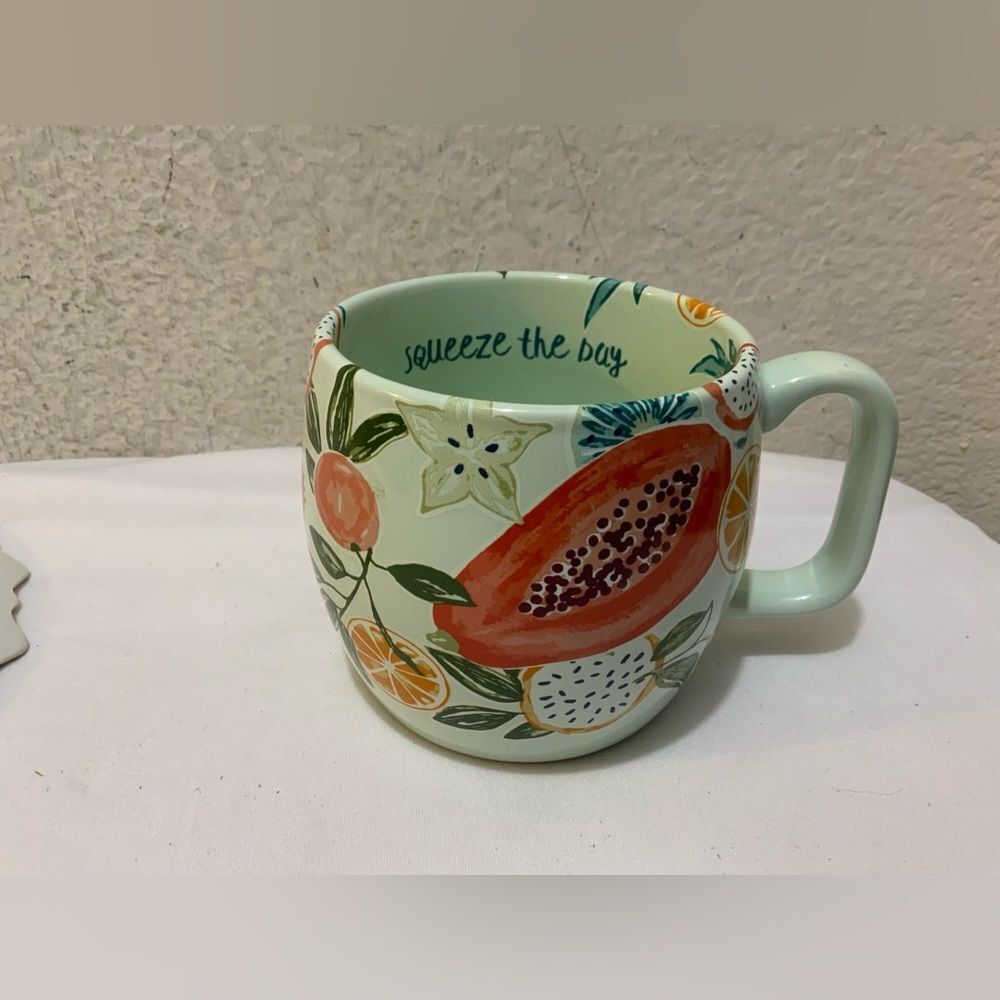 Squeeze The Day 14 oz. Ceramic Stoneware Mug by Opalhouse